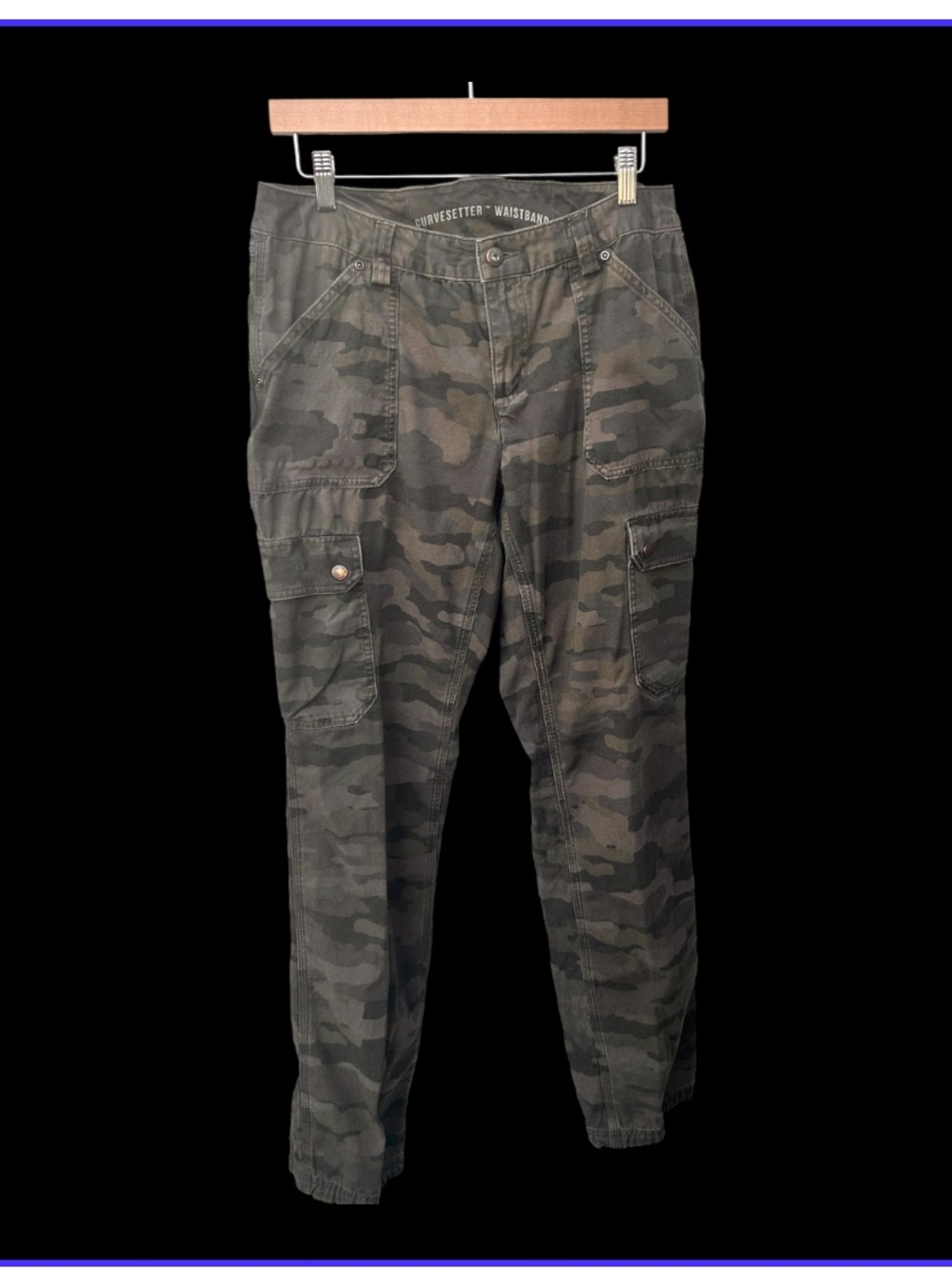 Duluth Trading Co Camo Cargo Pants - Green/Gray 10/35 EUC
